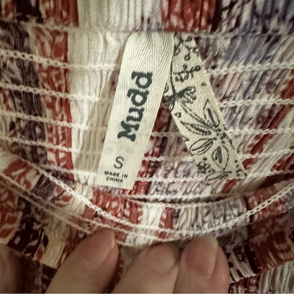 Mudd Red and White Strapless Jumpsuit - Picture 3 of 3